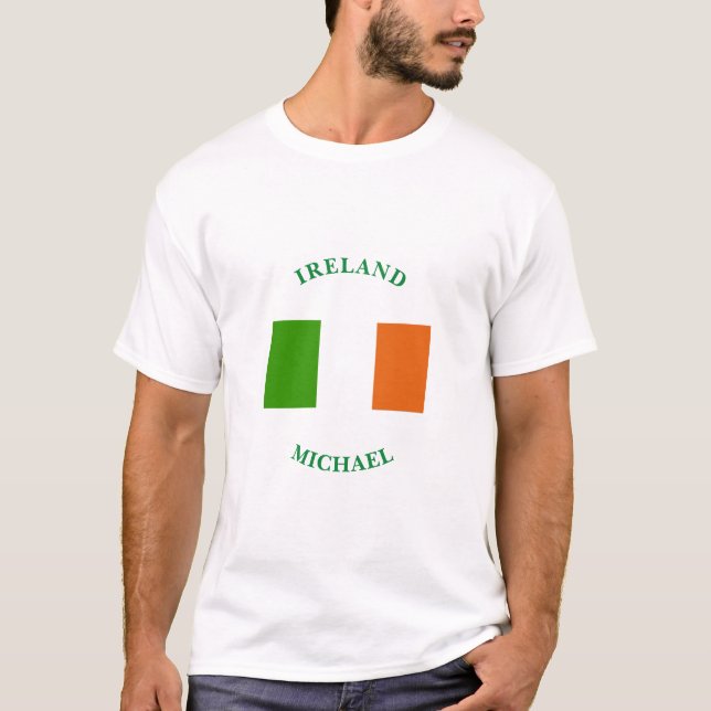 T-shirt Drapeau personnalisé d'Irlande (Devant)