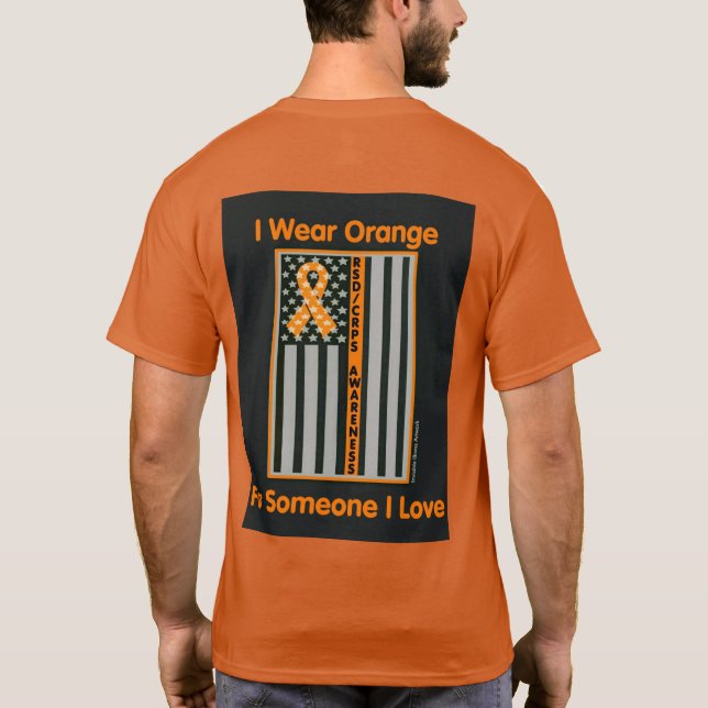 T-shirt Drapeau/Personne que j'aime...RSD/CRPS (Dos)