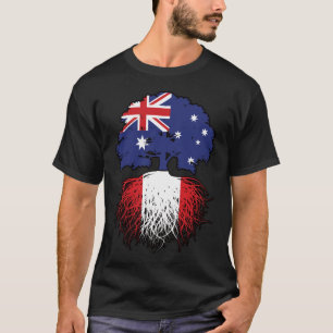 T-shirt Drapeau péruvien australien Australie des racines