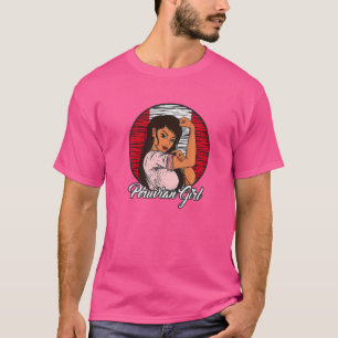 T-shirt Drapeau péruvien Pérou Fille péruvienne