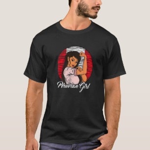 T-shirt Drapeau Péruvien Pérou Fille Péruvienne