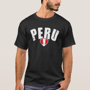 T-shirt Drapeau péruvien Vintage 1