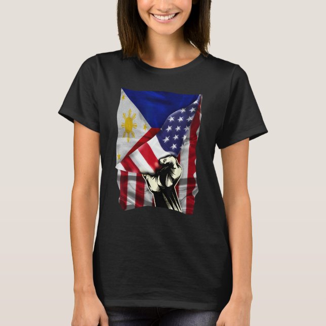 T-shirt Drapeau Philipp Philipp à mi-Filipino (Devant)