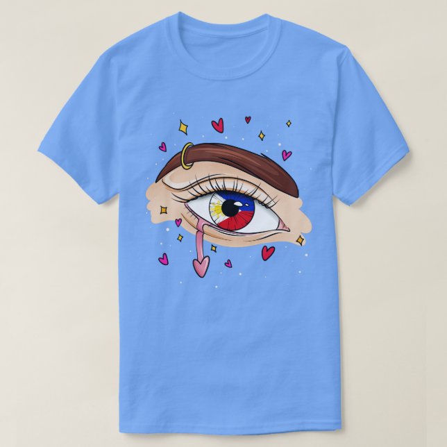 T-shirt Drapeau philippin (Design devant)