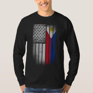 T-shirt Drapeau philippin américain