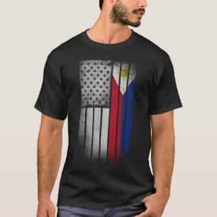 T-shirt Drapeau philippin américain