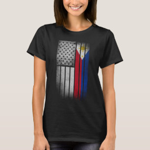 T-shirt Drapeau philippin américain