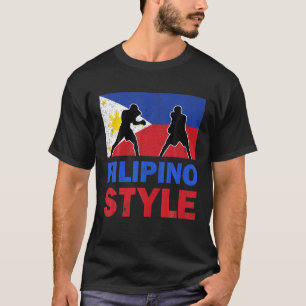 T-shirt Drapeau philippin Club de boxe philippin Vintage