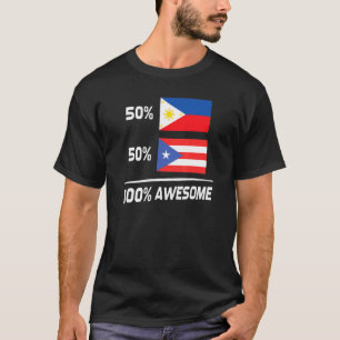 T-shirt Drapeau philippin de Porto Rico Philippines Porto