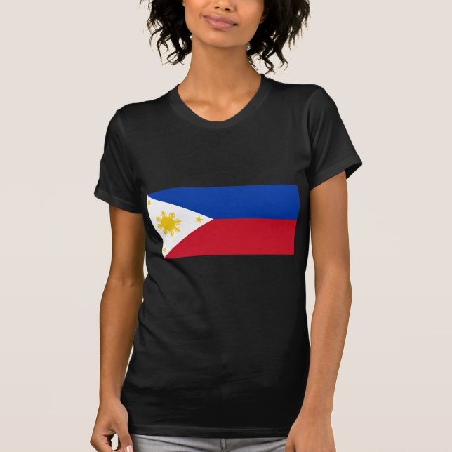 T-shirt Drapeau philippin, drapeau national d'îles (Devant)