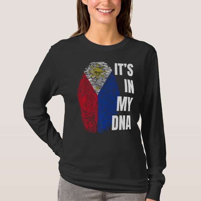 T-shirt Drapeau philippin empreintes digitales Philippines (Devant)