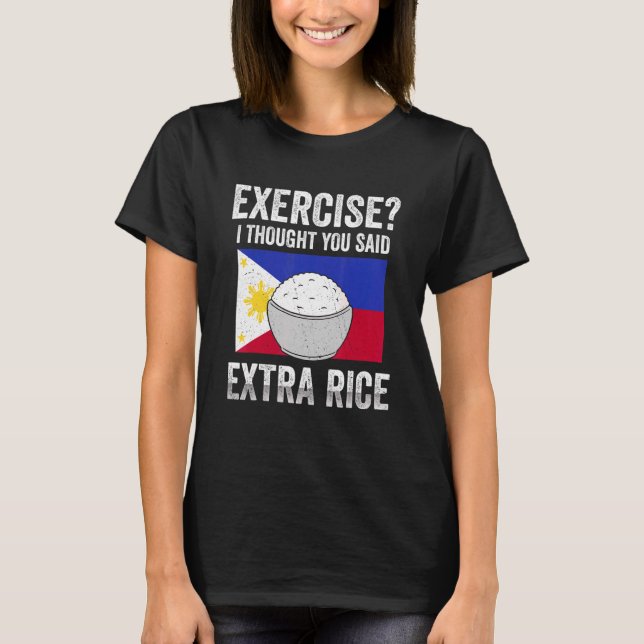 T-shirt Drapeau philippin Extra Rice (Devant)