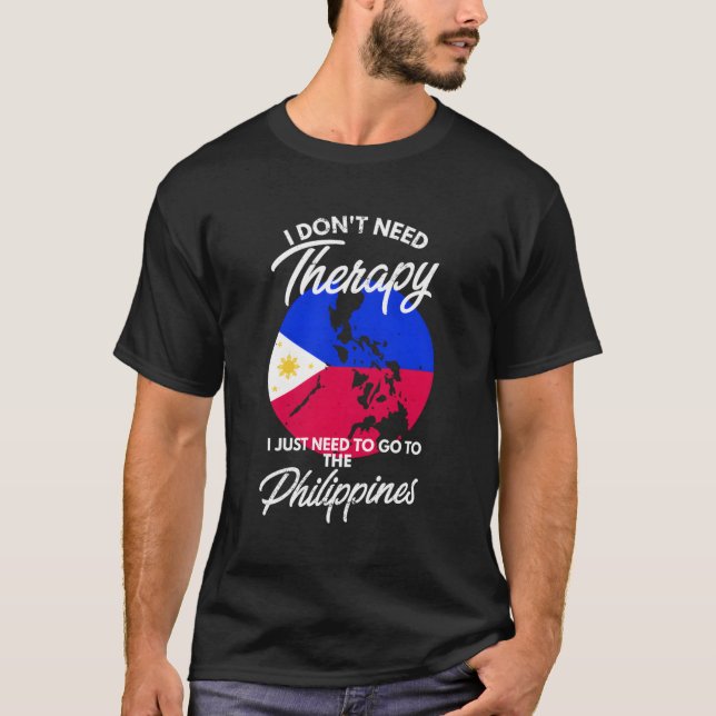 T-shirt Drapeau philippin I Philippines Drapeau I Vacances (Devant)
