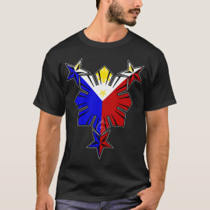 T-shirt Drapeau philippin Sun et étoiles