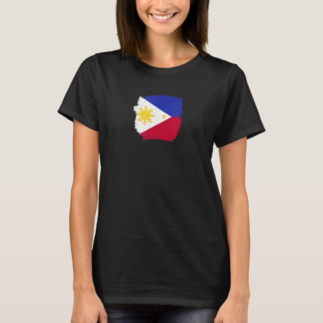 T-shirt Drapeau philippin Vintage des Philippines (Devant)