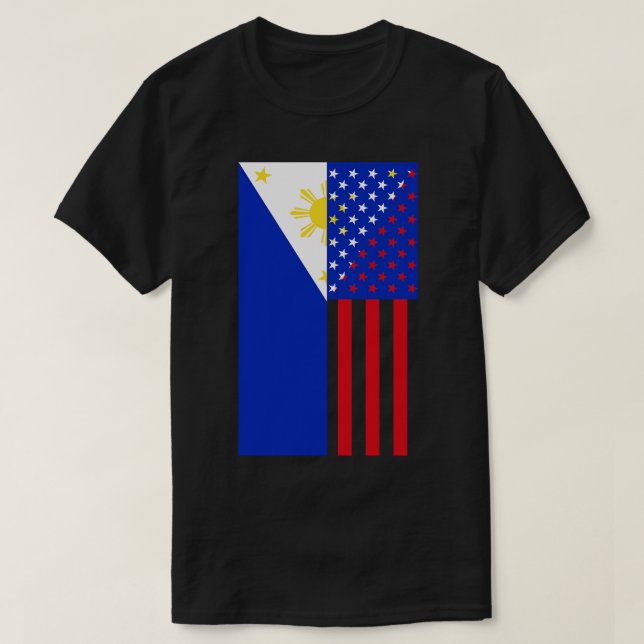 T-shirt Drapeau Philippines USA (Design devant)