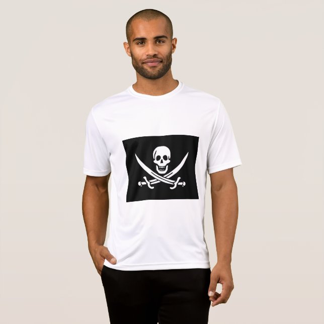 T-shirt Drapeau pirate (Devant entier)