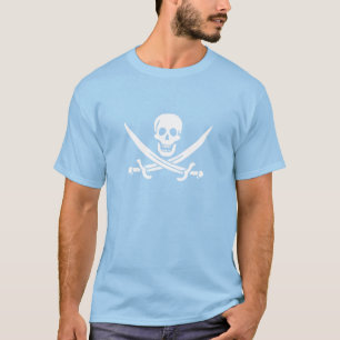 T-shirt Drapeau pirate crâne épées croisées