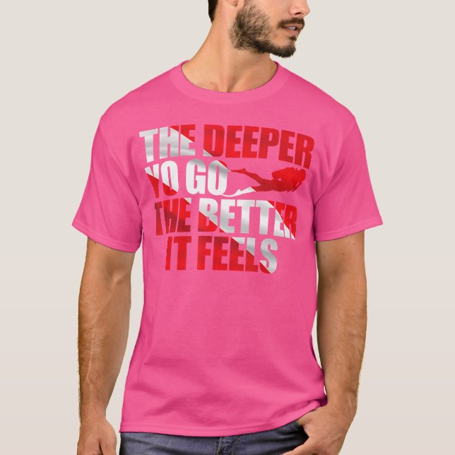 T-shirt Drapeau Plongée Plongée Scuba (Devant)