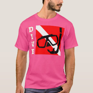 T-shirt Drapeau Plongée Scuba Diver Down