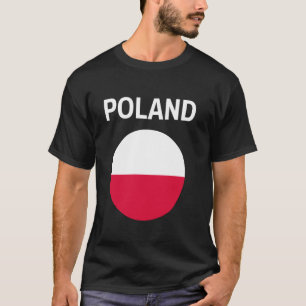 T-shirt Drapeau Pologne Moderne