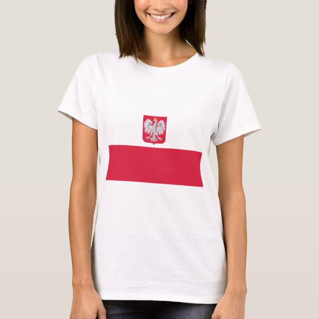 T-shirt Drapeau polonais (Devant)