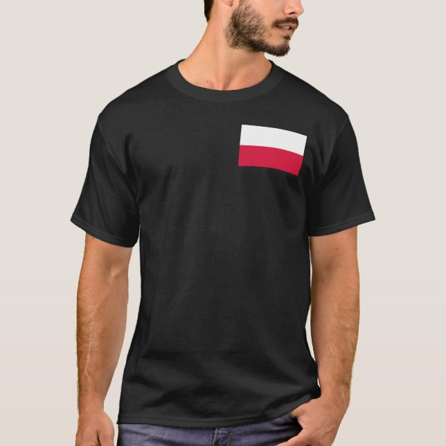 T-shirt Drapeau polonais (Devant)