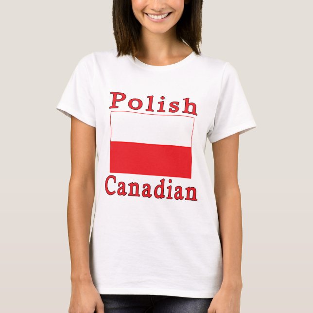 T-shirt Drapeau polonais Canadien (Devant)