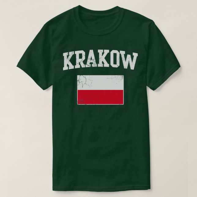 T-shirt Drapeau polonais de Cracovie Polska Polski (Design devant)