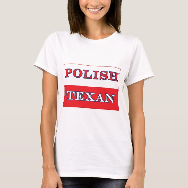 T-shirt Drapeau polonais de la Pologne texane (Devant)
