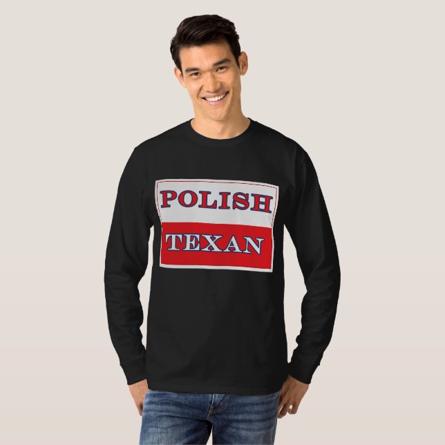 T-shirt Drapeau polonais de la Pologne texane (Devant entier)