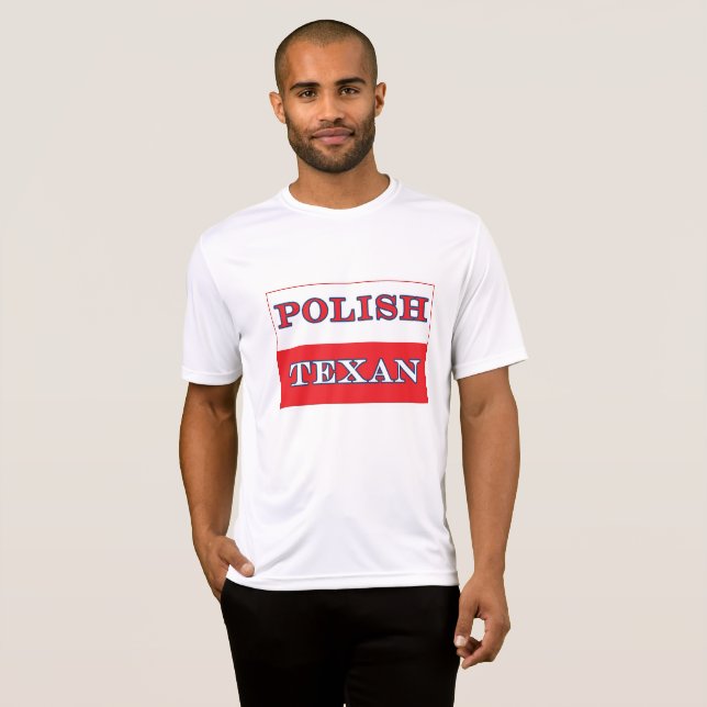 T-shirt Drapeau polonais de la Pologne texane (Devant entier)