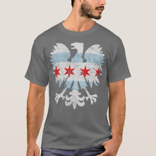 T-shirt Drapeau polonais Eagle Chicago