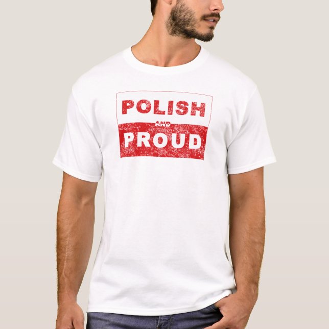 T-shirt Drapeau polonais et fier (Devant)