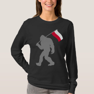 T-shirt Drapeau Polska Ou Polonais Sur Le Drapeau Polonais