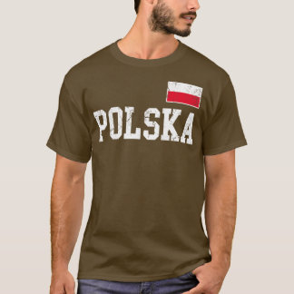 T-shirt Drapeau Polska Pologne Famille Polonaise Vintage D