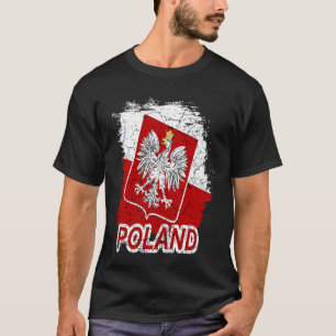 T-shirt Drapeau Polski Eagle Polska Vacances Pologne