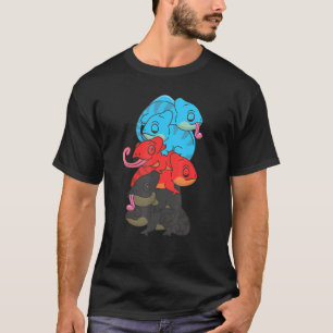 T-shirt Drapeau polyamoire Fierté de genre Lgbtq Chameleon