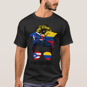 T-shirt Drapeau Porto Rico Colombie M Portoricain Colombie