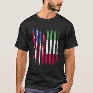 T-shirt Drapeau Porto Rico Italie Pays Cultivé Drapeaux Pa