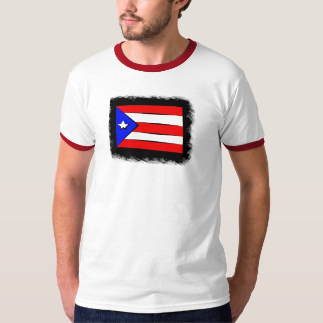 T-shirt Drapeau portoricain (Devant)