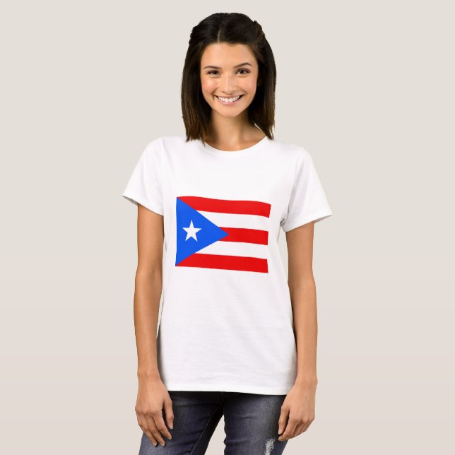 T-shirt Drapeau portoricain (Porto Rico) (Devant entier)