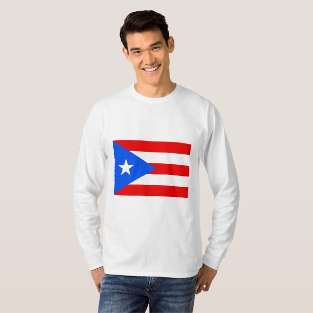 T-shirt Drapeau portoricain (Porto Rico) (Devant entier)