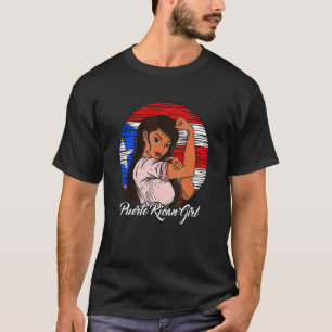 T-shirt Drapeau portoricain Porto Rico Fille portoricaine