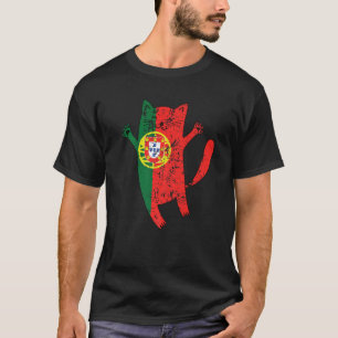 T-shirt Drapeau portugais de Happy Cat Portugal