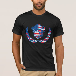 T-shirt drapeau principal de buffle
