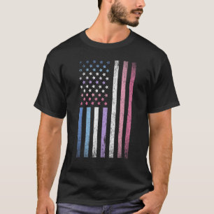 T-shirt Drapeau Queer Us Bi Drapeau Sexe Mois Gay pride Lg