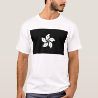 Drapeau régional de Hong Kong de fleur noire