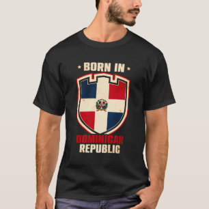 T-shirt Drapeau République Dominicaine Né Santo Domingo