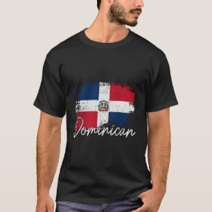 T-shirt Drapeau République Dominicaine Racines de fierté d